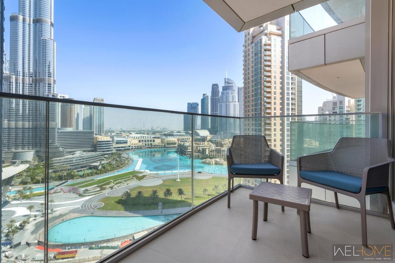 Welhome - Luxury Apartment Facing Burj Khalifa With Terrace Dubai Ngoại thất bức ảnh